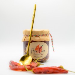 Chiliöl/Chilisauce/Hotsauce, Kombi-Set 130ml oder 210ml mit Löffel ORO