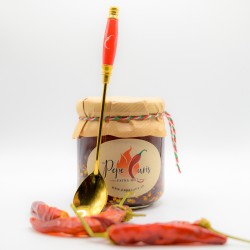 Chiliöl & Chilisauce Geschenkset – Gourmet Kombi mit Löffel ROSSO