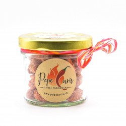 Regali per gli ospiti di matrimonio, Natale: mandorle al caramello o al peperoncino.