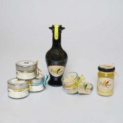 Grill-Geschenkset: 4 Gourmet-Salze, Olivenöl & Knoblauchöl Aglio-Olio