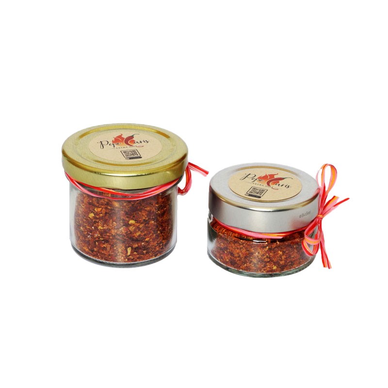 Flocons de piment dans un pot de 80 ml ou 140 ml - Essayez maintenant. Flocons de piment dans un pot de 80 ml ou 140 ml - Essayez maintenant.