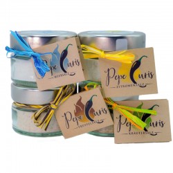 Fantastic 4 - Sel de truffe, sel aux herbes, sel de citron et sel marin, 80 ml.
