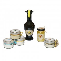 Grill-Geschenkset: 4 Gourmet-Salze, Olivenöl & Knoblauchöl Aglio-Olio