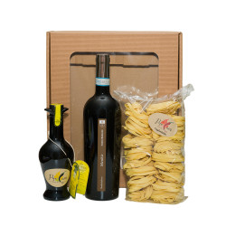 Primitivo Wein Geschenkset: Olivenöl aus Sardinien & Premium Pasta